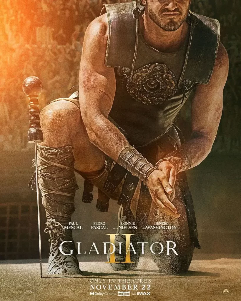 پوستر نخستین فیلم Gladiator 2 منتشر شد | تریلر به‌زودی آماده می‌شود